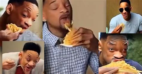 will smith eating spaghetti real